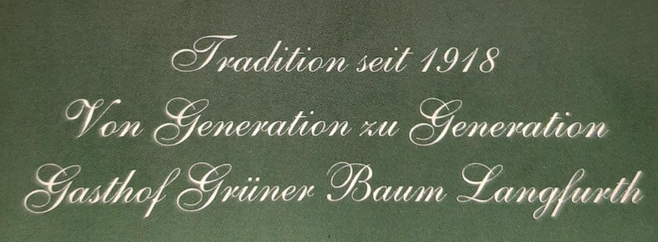 Gasthof Gruener Baum Langfurth  Exterior photo